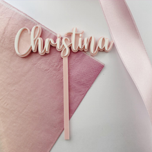 Load image into Gallery viewer, Acrylic Cake Topper | Cake Topper with Stick