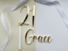 Load image into Gallery viewer, Number Cake Topper | Number Cake Topper with Stick