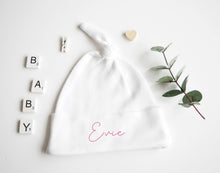 Load image into Gallery viewer, Baby Knotted Hat - Pink Design