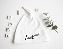 Load image into Gallery viewer, Baby Knotted Hat - Grey Design