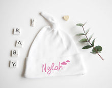 Load image into Gallery viewer, Baby Knotted Hat - Pink Design