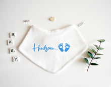 Load image into Gallery viewer, Bandana Bib - Blue Design