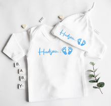 Load image into Gallery viewer, Babygrow/Romper Suit - blue Design