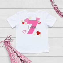 Load image into Gallery viewer, Hearts Seven Birthday T-Shirt