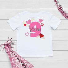 Load image into Gallery viewer, Hearts Nine Birthday T-Shirt