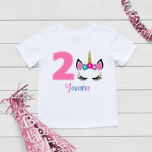 Load image into Gallery viewer, Unicorn Two Birthday T-Shirt