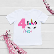 Load image into Gallery viewer, Unicorn Four Birthday T-Shirt