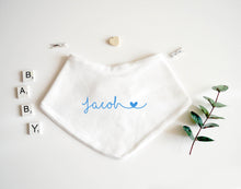 Load image into Gallery viewer, Bandana Bib - Blue Design