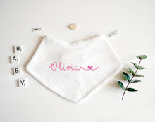 Load image into Gallery viewer, Bandana Bib - Pink Design