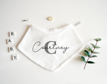 Load image into Gallery viewer, Bandana Bib - Grey Design
