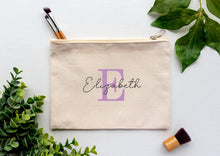 Load image into Gallery viewer, canvas makeup bag