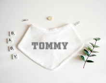 Load image into Gallery viewer, Bandana Bib - Grey Design