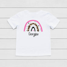 Load image into Gallery viewer, Leopard Rainbow Children's T-Shirt