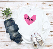 Load image into Gallery viewer, Mama Heart T-Shirt/Sweatshirt/Hoody