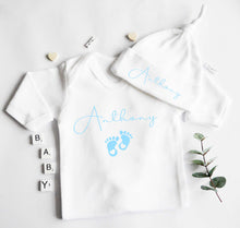 Load image into Gallery viewer, Babygrow/Romper Suit - Blue Design