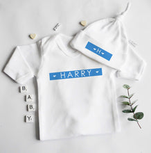 Load image into Gallery viewer, Babygrow/Romper Suit - Blue Design