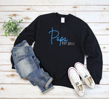 Load image into Gallery viewer, Papa Est T-Shirt, Sweatshirt or Hoody