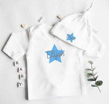 Load image into Gallery viewer, Babygrow/Romper Suit - Blue Design