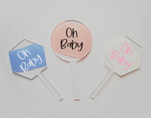 Load image into Gallery viewer, Oh Baby Acrylic Cake Topper