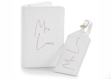 Load image into Gallery viewer, Personalised Travel Tag in white