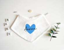 Load image into Gallery viewer, Bandana Bib - Blue Design