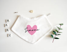 Load image into Gallery viewer, Bandana Bib - Pink Design