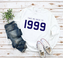 Load image into Gallery viewer, Personalised Take Me Back To T-Shirt/Sweatshirt/Hoody