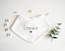 Load image into Gallery viewer, Bandana Bib - Grey Design
