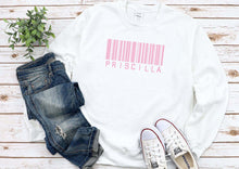 Load image into Gallery viewer, Personalised Barcode Style T-shirt/Sweatshirt/Hoody

