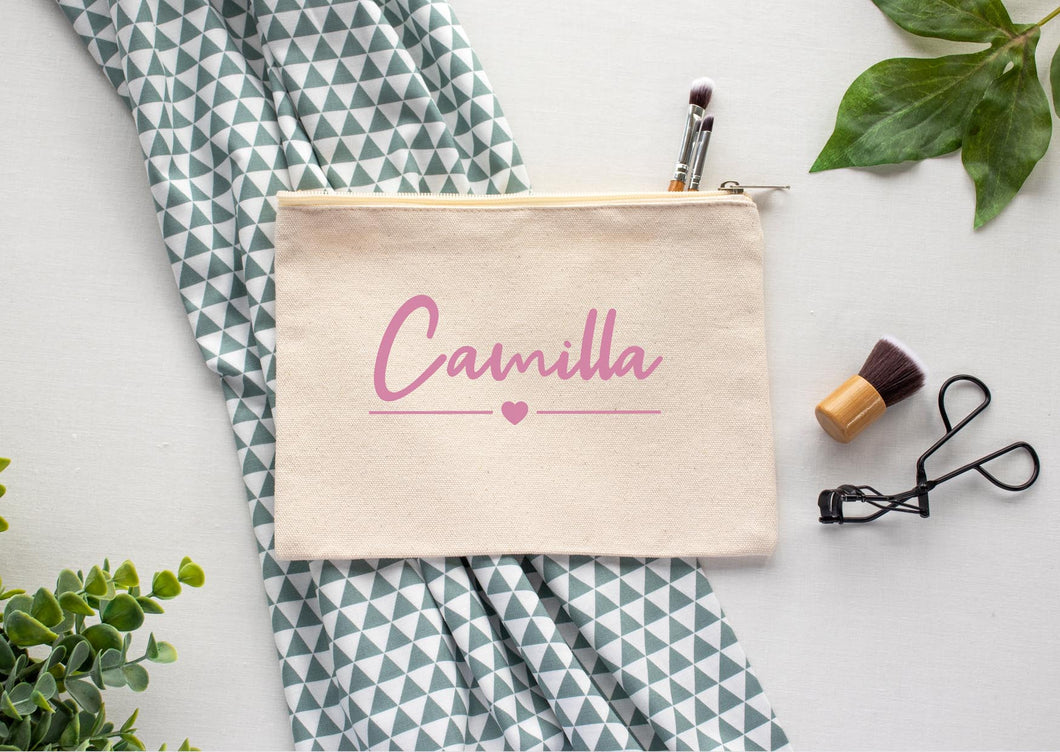 canvas makeup bag