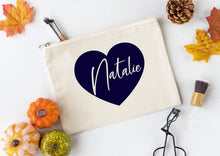 Load image into Gallery viewer, canvas makeup bag
