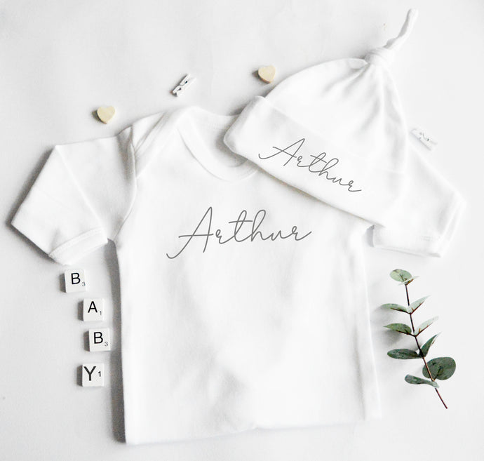 Babygrow/Romper Suit - Grey Design